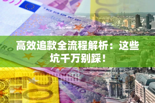 武汉高效追款全流程解析：这些坑千万别踩！