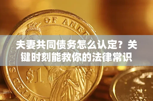 武汉夫妻共同债务怎么认定？关键时刻能救你的法律常识